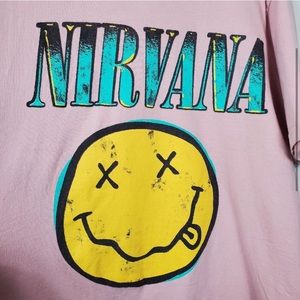Nirvana over sized shirt l/xl